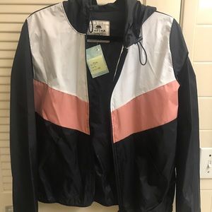 Color block windbreaker